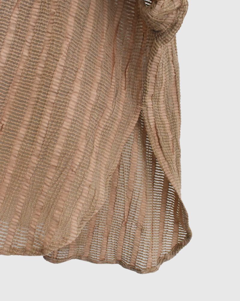 ワイドスクエアブラウス Beige