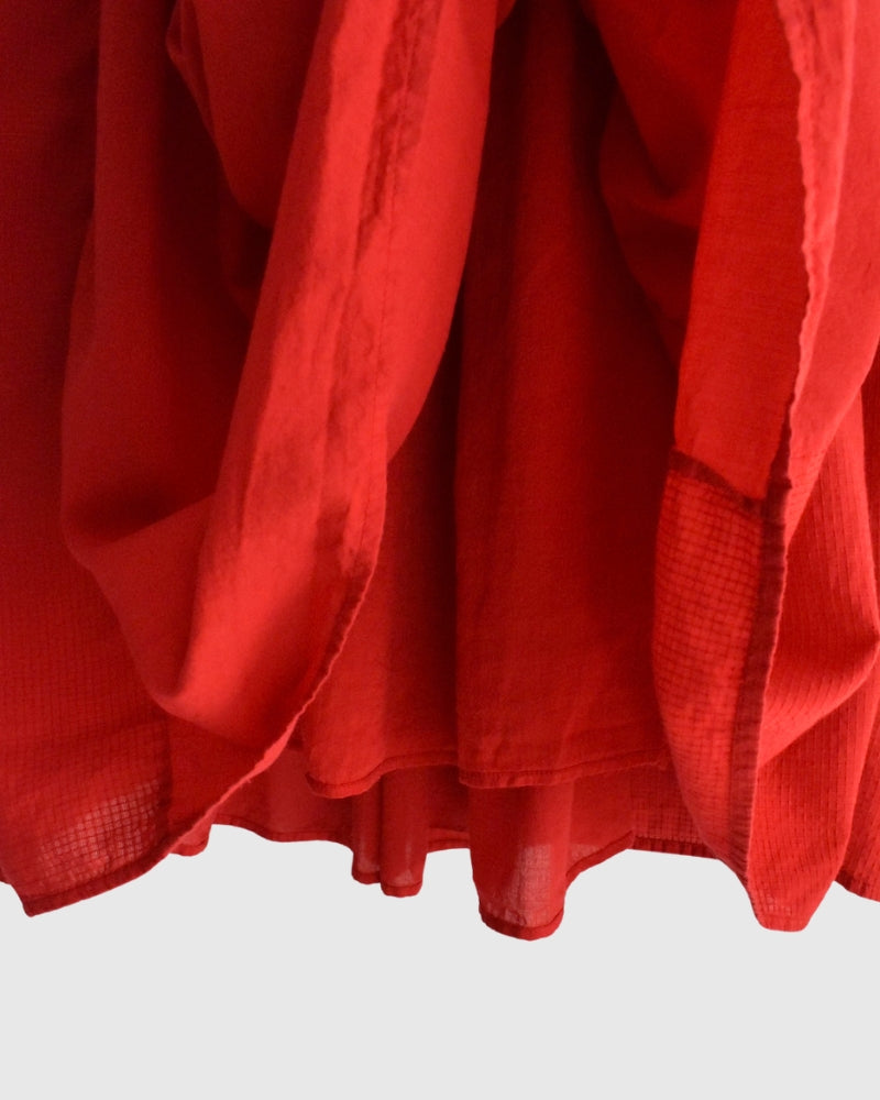 RAJASTHAN GATHERED SKIRT Red