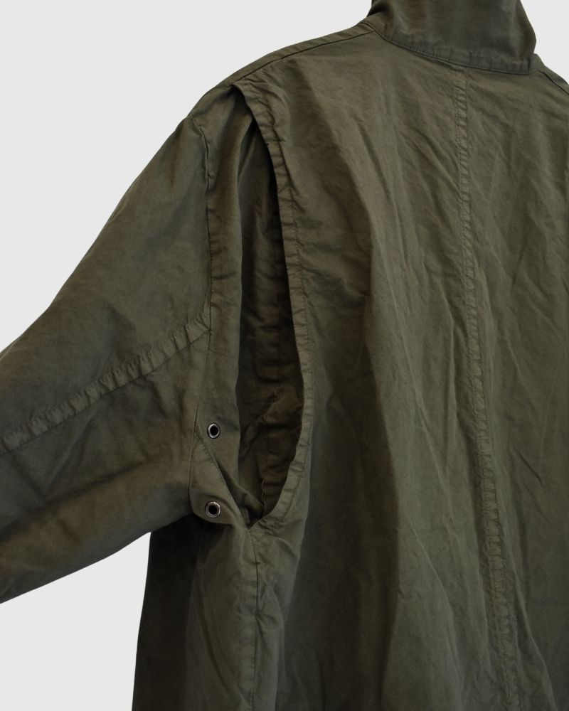 ガーメントダイショートコート Khaki