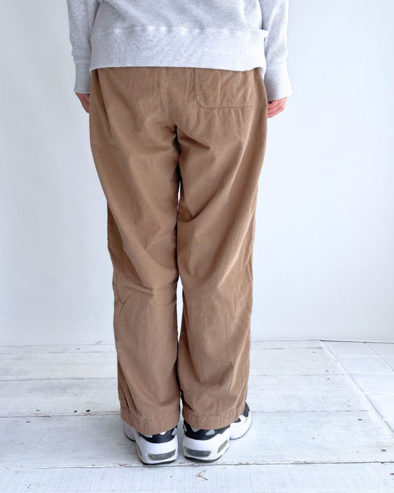 26 WALES CORDUROY OVERDYE EASY PANTS Khaki