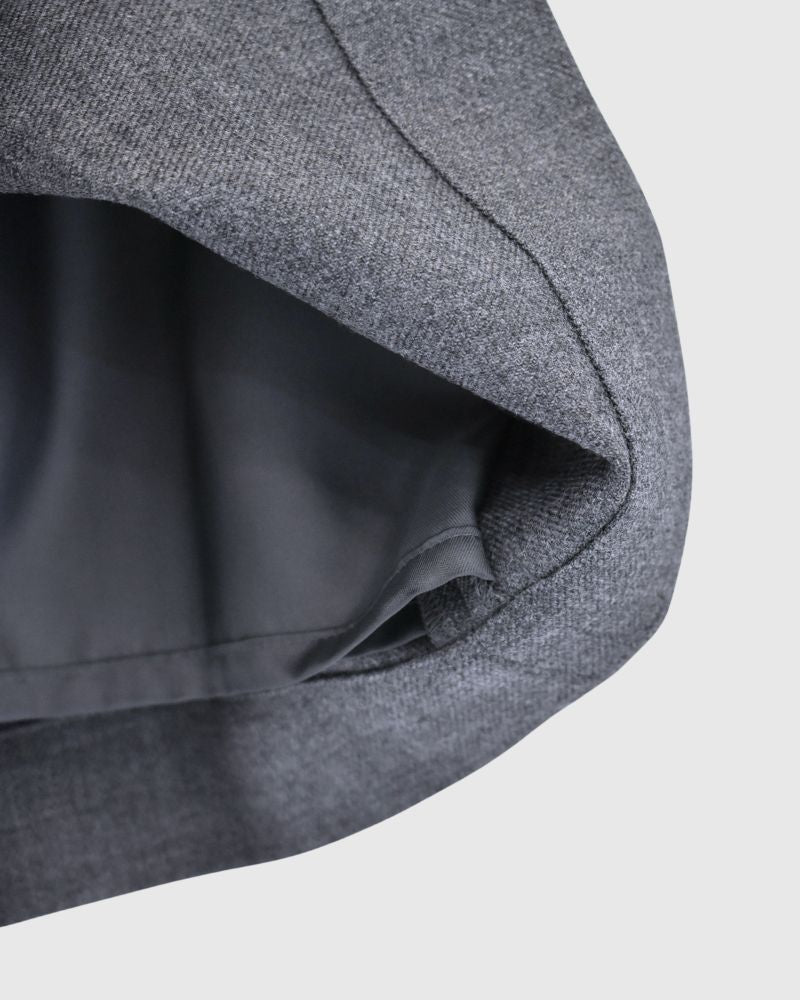 JOY-WO ウールツイルセンタータックショートパンツ HeavyGray