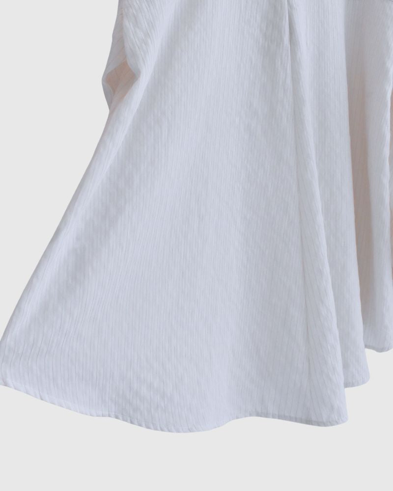 シアーストライプシャツ 'TESSA' OffWhite