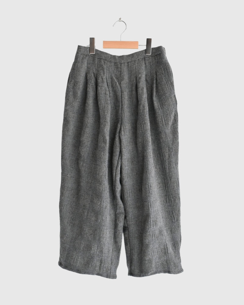 ウールチェックパンツ Gray