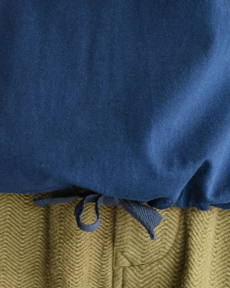 ハーフスリーブ ドロストTシャツ Navy