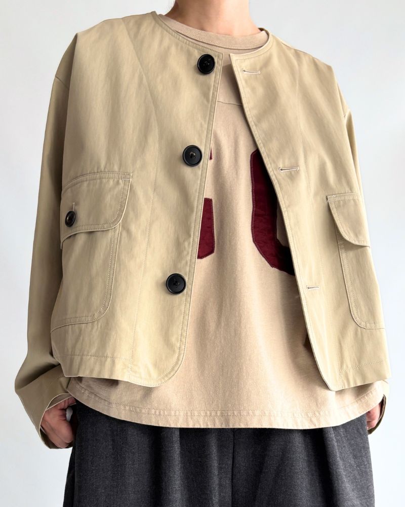 ROCKY-GABA カラーレスジャケット Beige