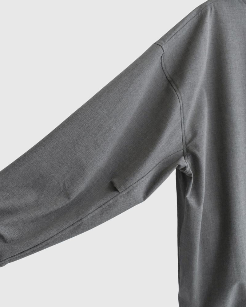 ユニセックスドローストリングプルオーバー Gray