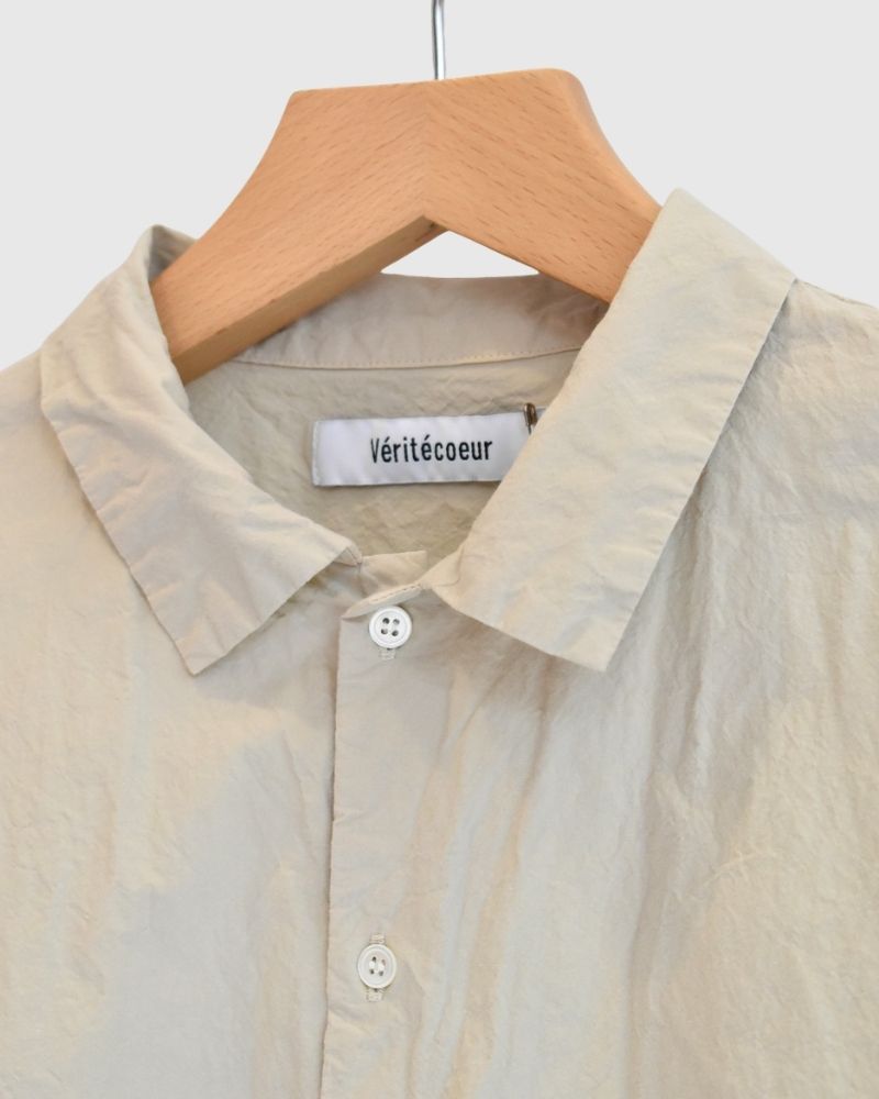 シュリンクフレンチスリーブシャツ Beige