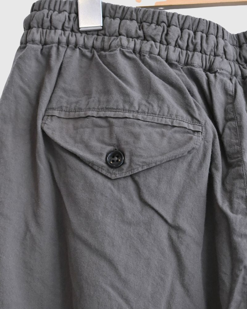 40s ORGANIC POPLIN (OVERDYE) EASY PANTS SmokeGray