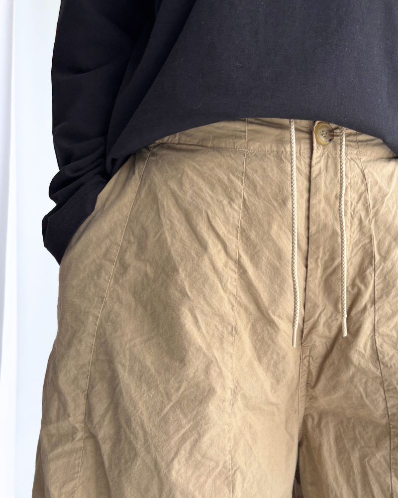 コットンシルクパンツ Beige