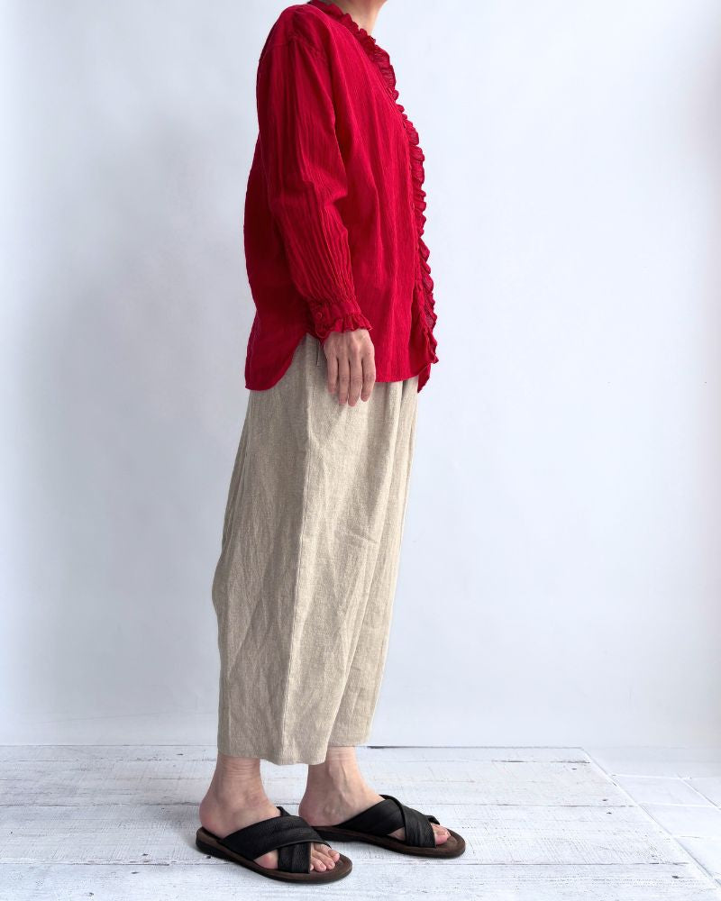 エッグパンツ（LINEN） Flax