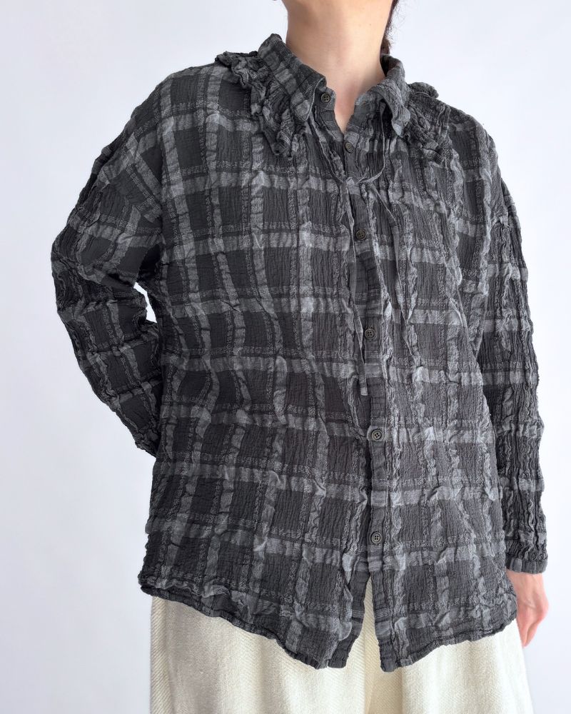 Favorite チェックブラウス GrayCheck
