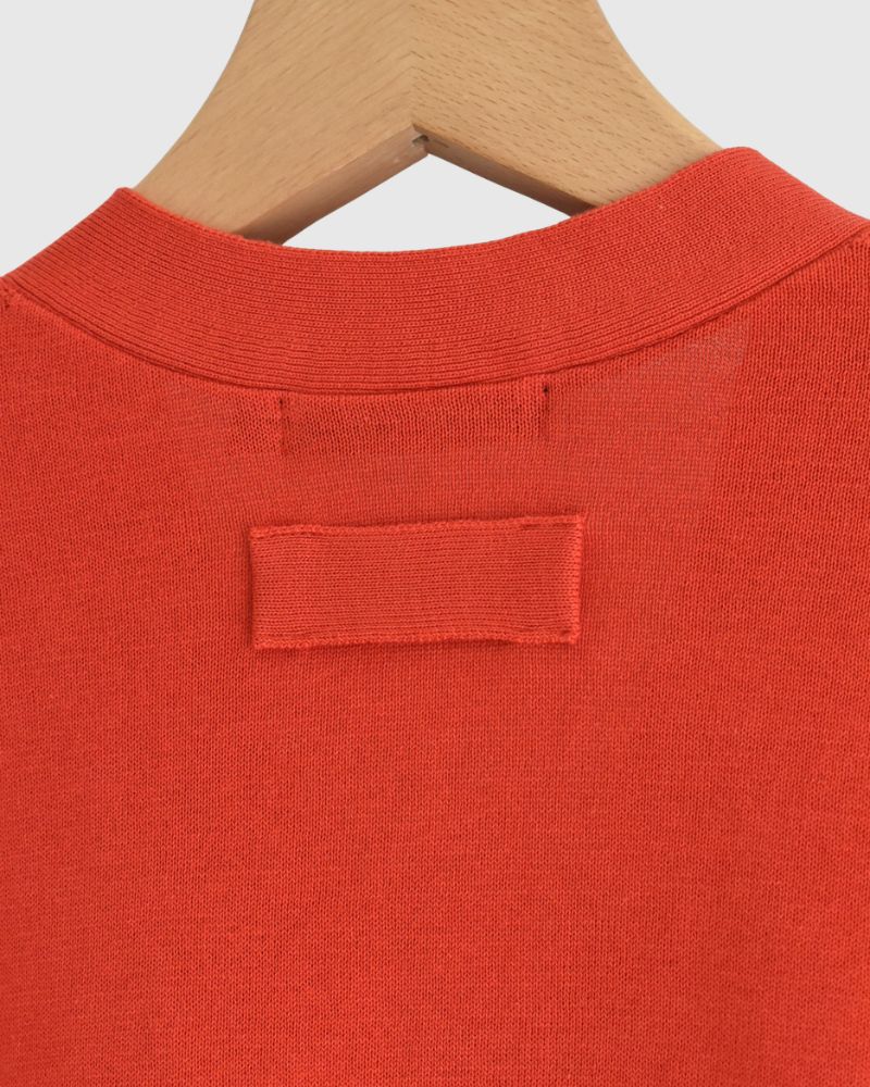 COVE Vネックショートカーディガン Orange