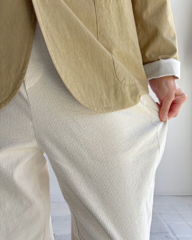 11WALE CORDUROY EASY TAPERED PANTS OffWhite