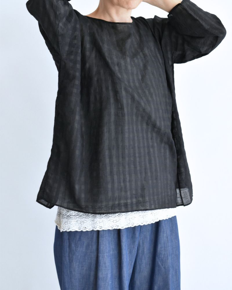 DROP SHOULDER SMOCK Black