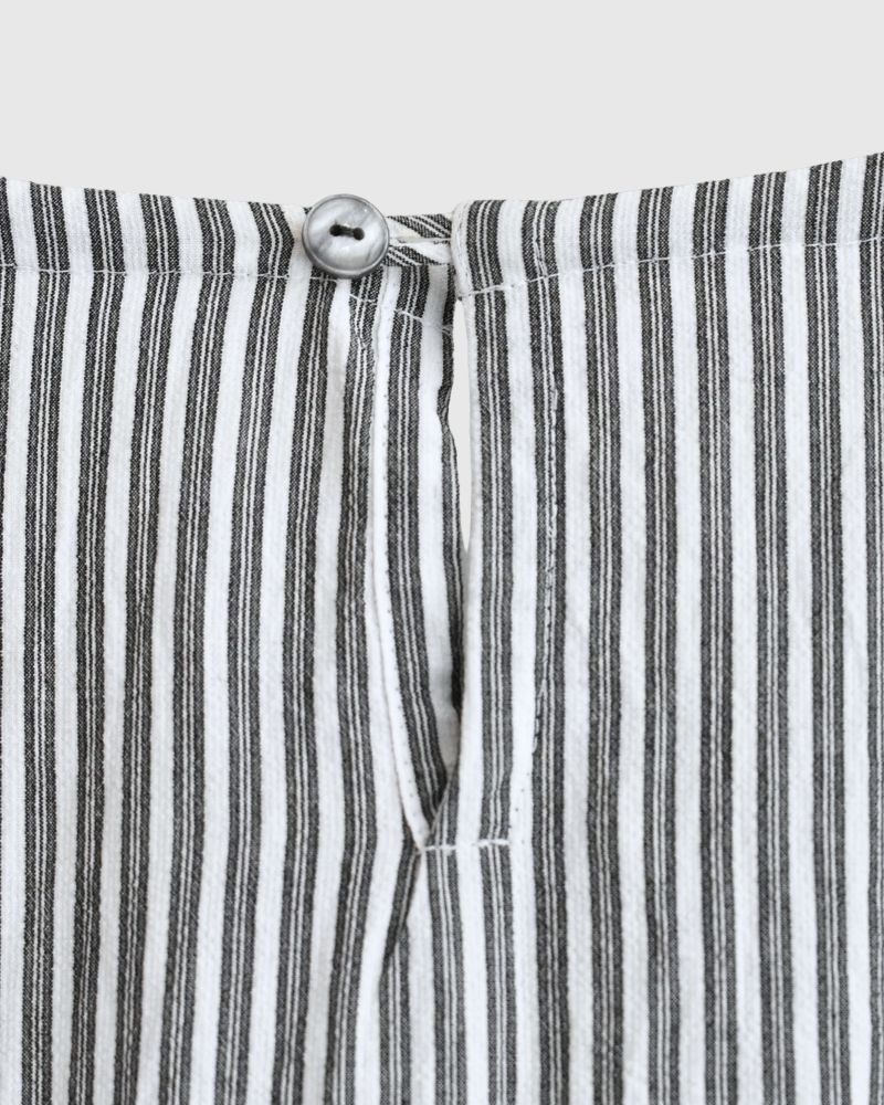 ギャザーワンピース StripeB