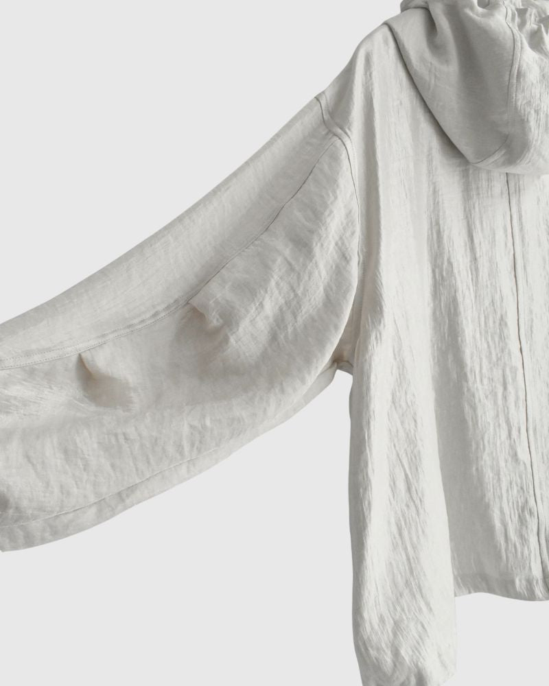 シャイニー フーディブルゾン OffBeige