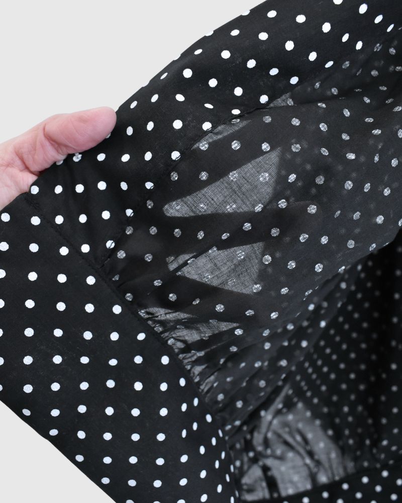 ドットギャザーブラウス SumikuroDot