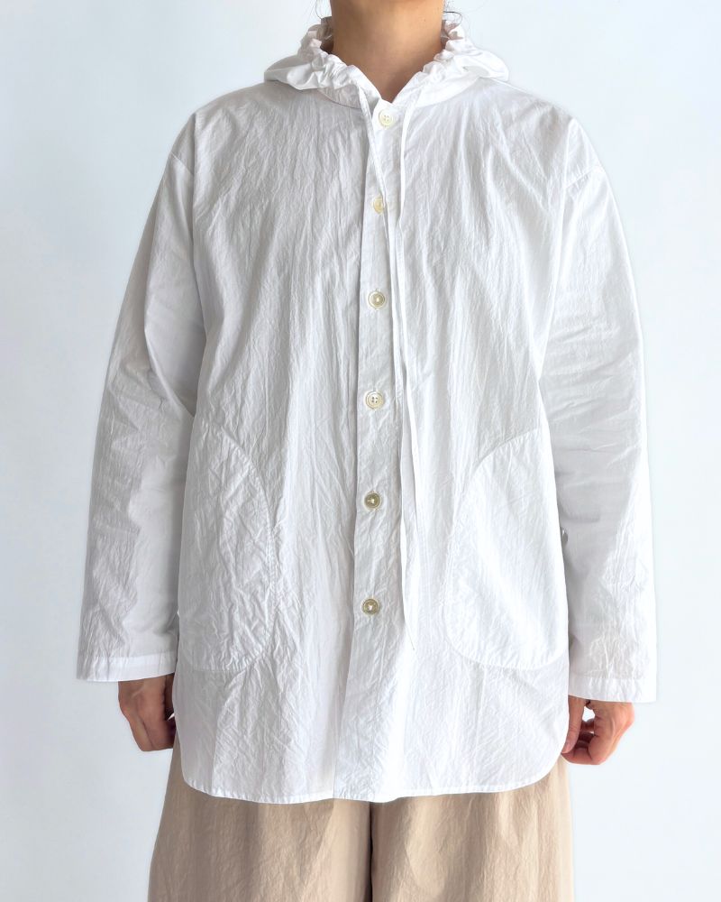 フーディシャツ White