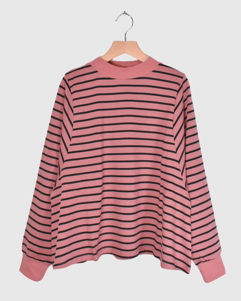 WIDE FLARED BOARDER TOPS 'ANDI' SmokePink