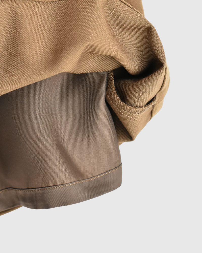 タックデザインパンツ 'REDI' BrownBeige