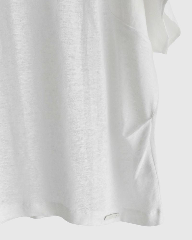 【sale】リネンTee White/White