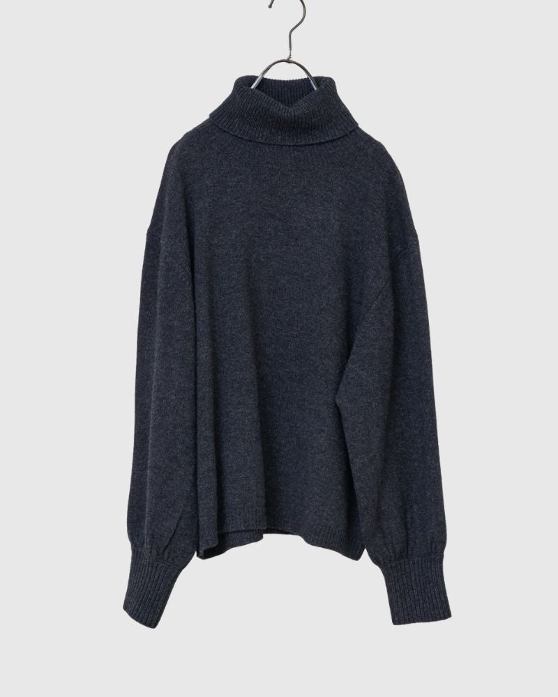 【予約】 F/W G 1241 ソリッドタートルニットプルオーバー（10月中旬 - 10月末）
