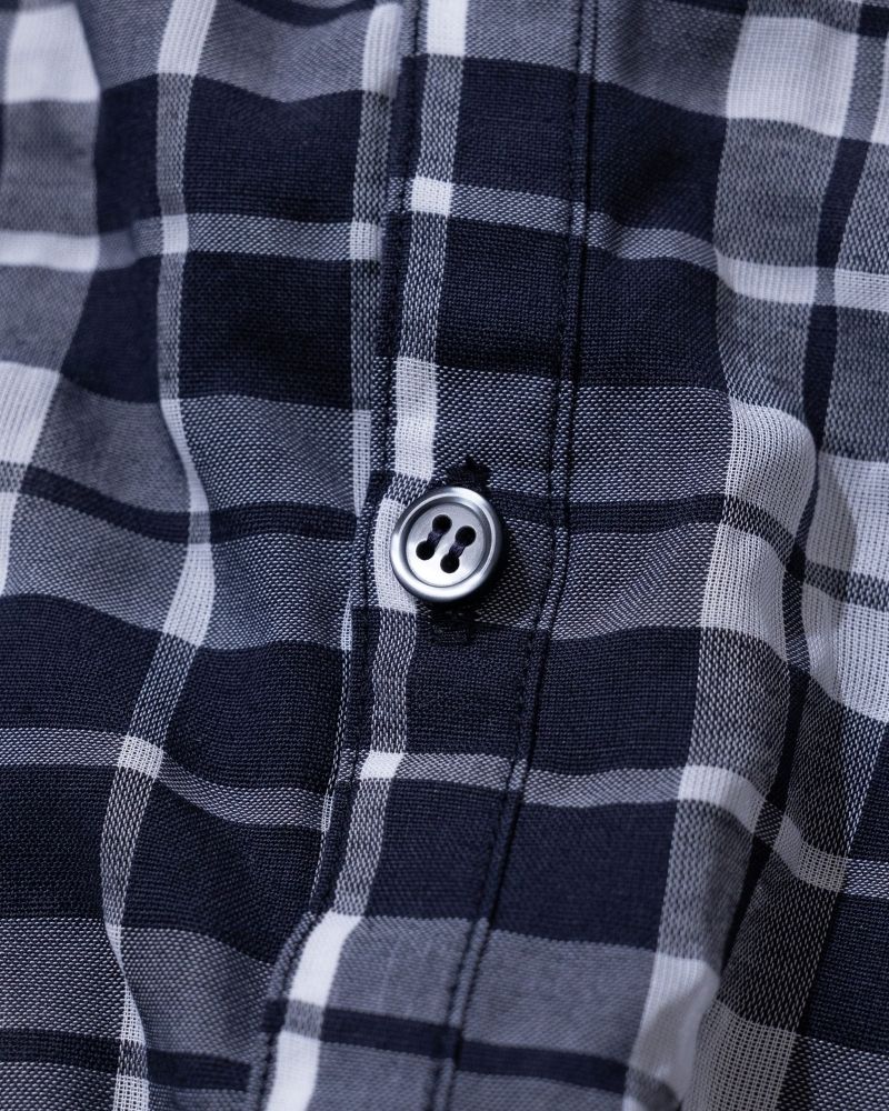 【予約】S/S TT187 前後で着れる シアチェックシャツ（4月）