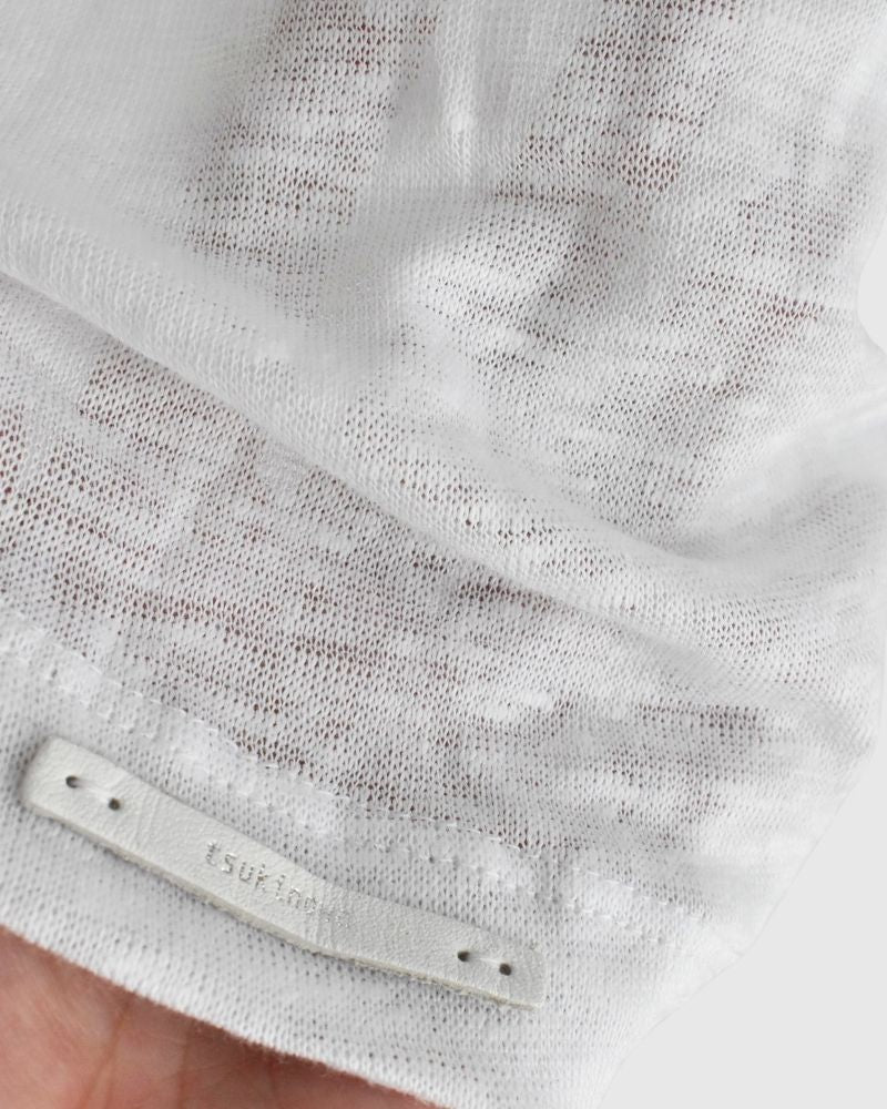 【sale】リネンTee White/White