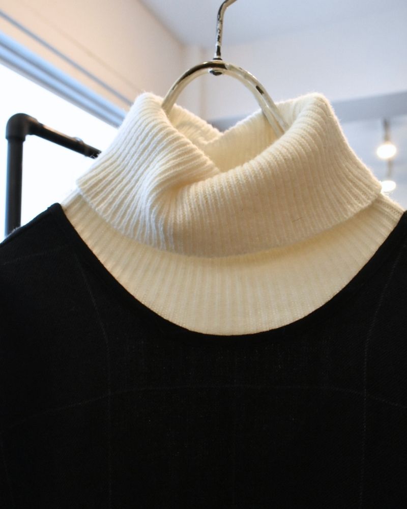 【予約】 F/W G 1241 ソリッドタートルニットプルオーバー（10月中旬 - 10月末）