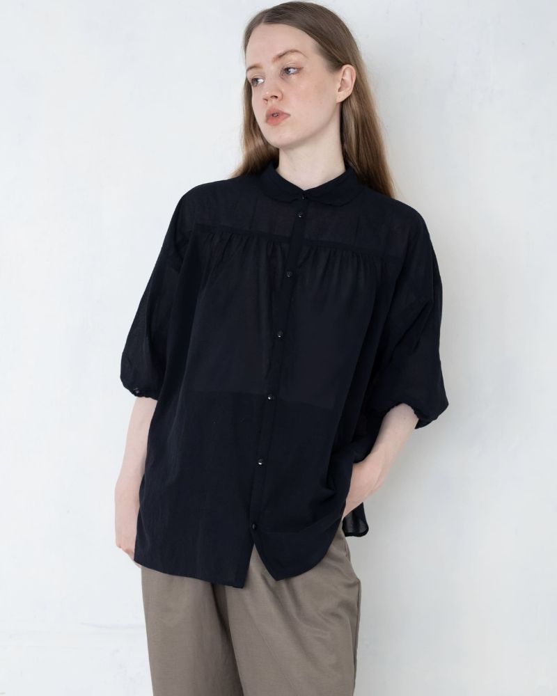 【予約】S/S TT188 前後で着れる ブラックシャツ（4月）