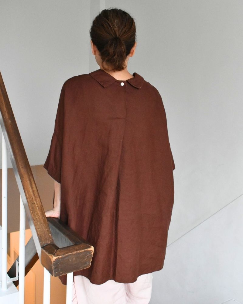 【予約】S/S LA465 ORDINARY WIDE SHIRT TUNIC BLOUSE（5月初旬 – 5月中旬）