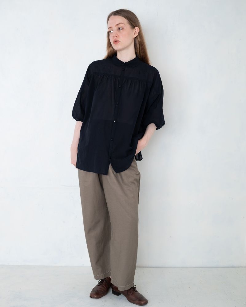 【予約】S/S TT188 前後で着れる ブラックシャツ（4月）