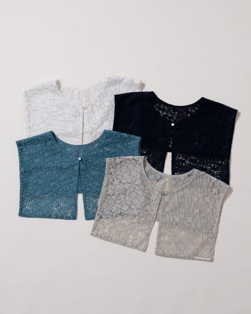 【予約】S/S TT193 後で着れる レースの付け襟（4月）