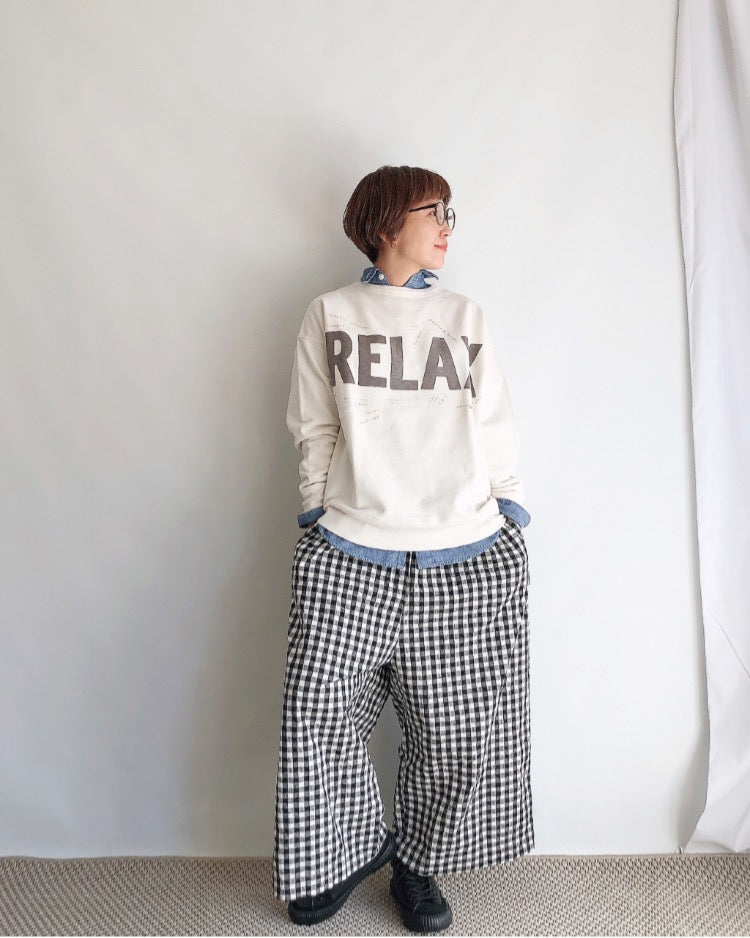 トンプキンウラケ RELAX スウェット White