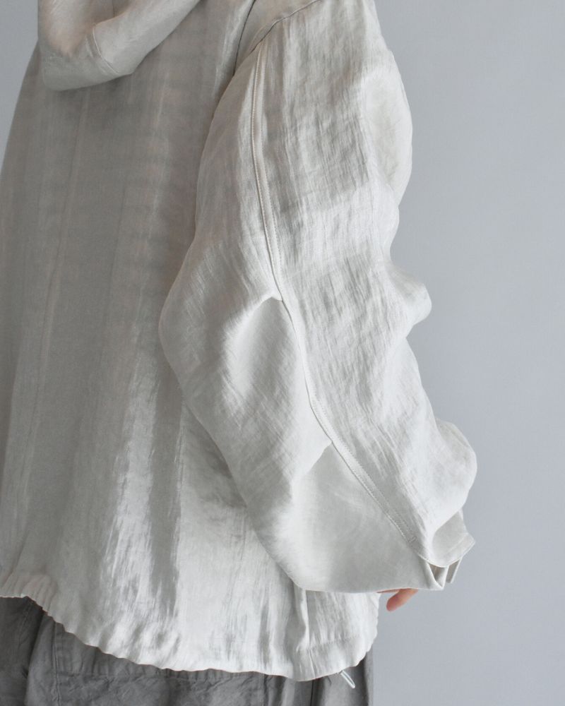 シャイニー フーディブルゾン OffBeige