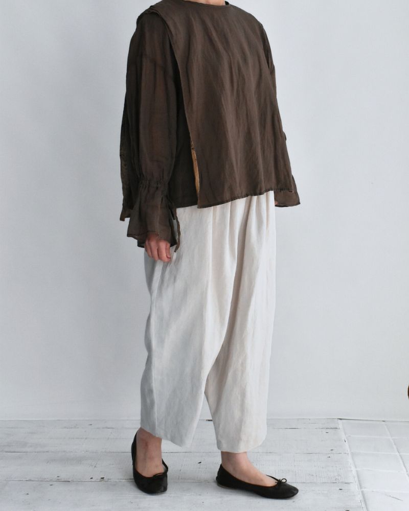 エッグパンツ（LINEN） IceGray