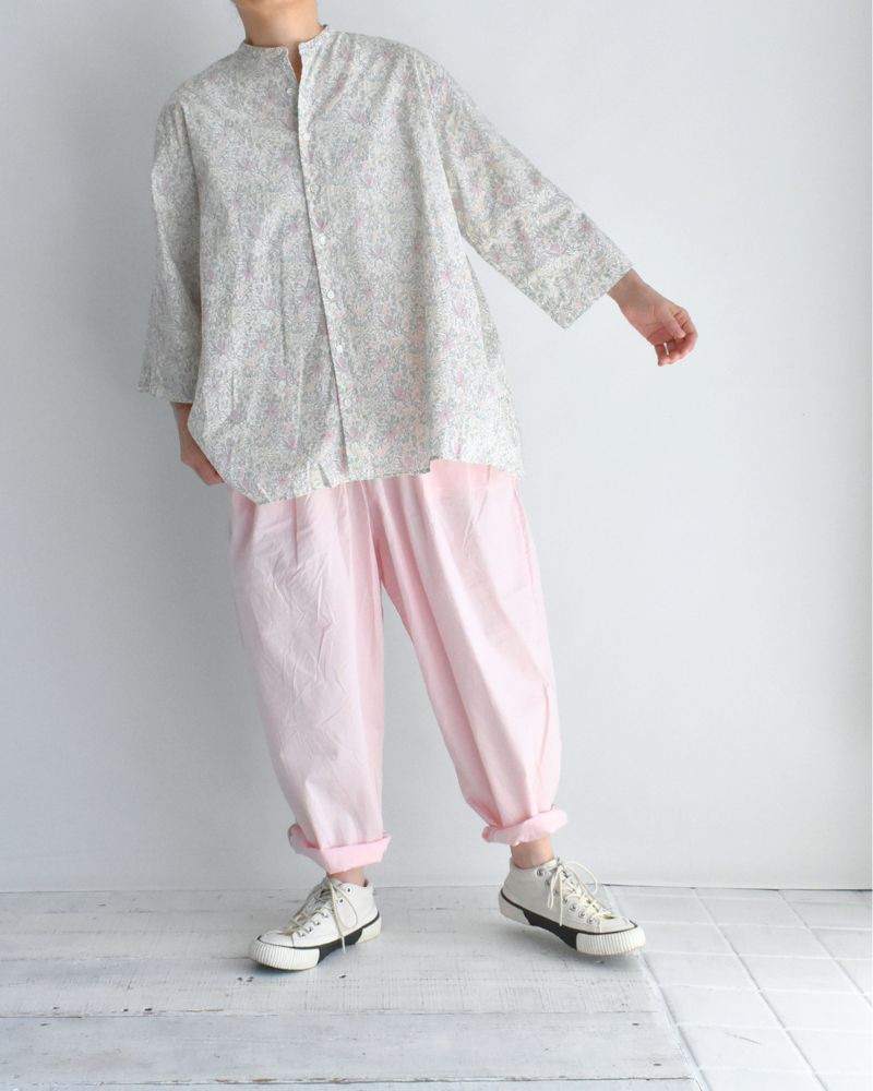 LIBERTY PRINT シャツブラウス Iris