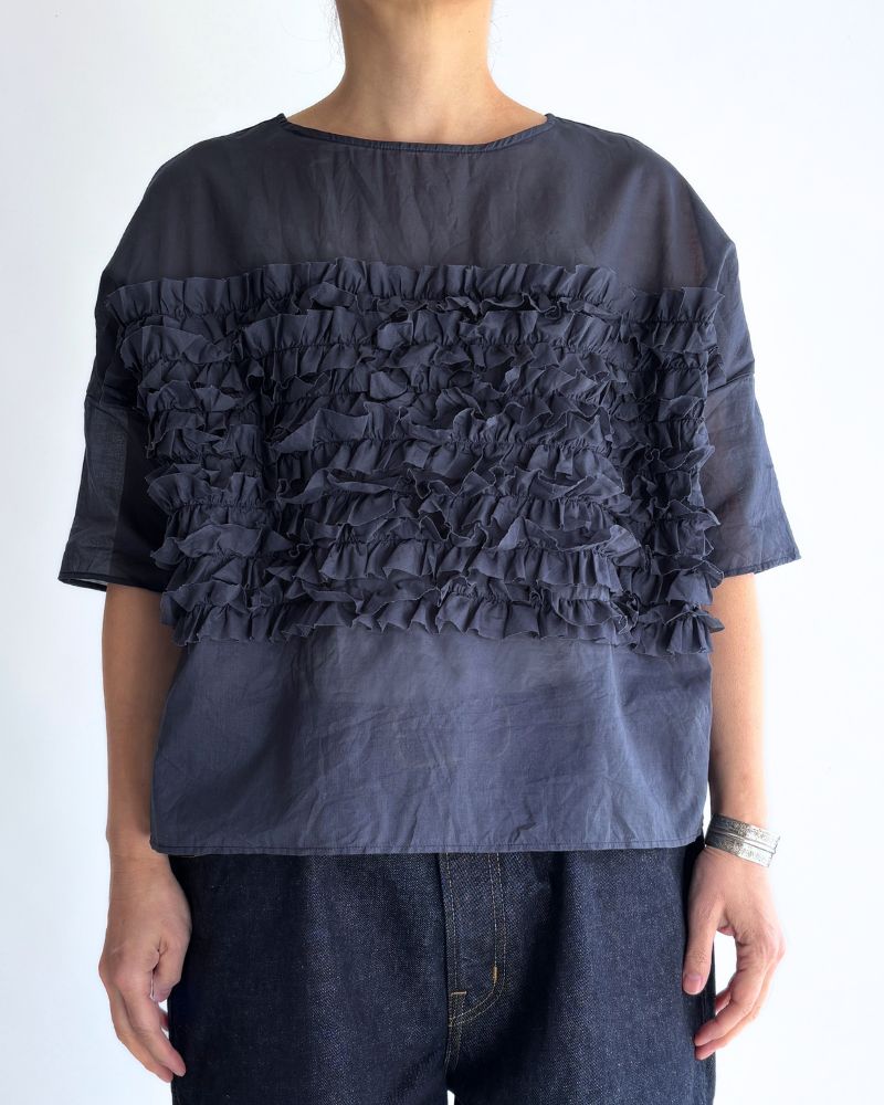ビサイドフリルプルオーバー Navy