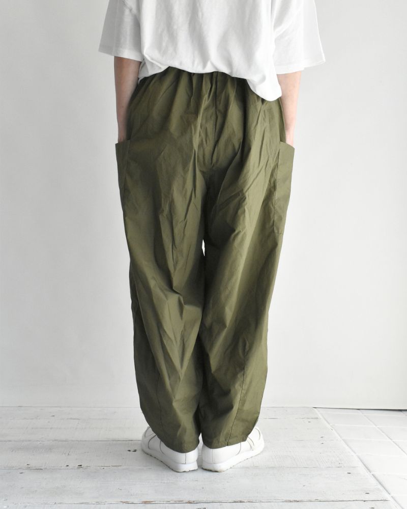 タイプライターコットンパンツ Khaki