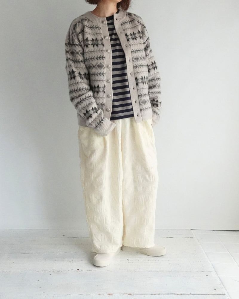 ノルディックニットカーディガン Ivory