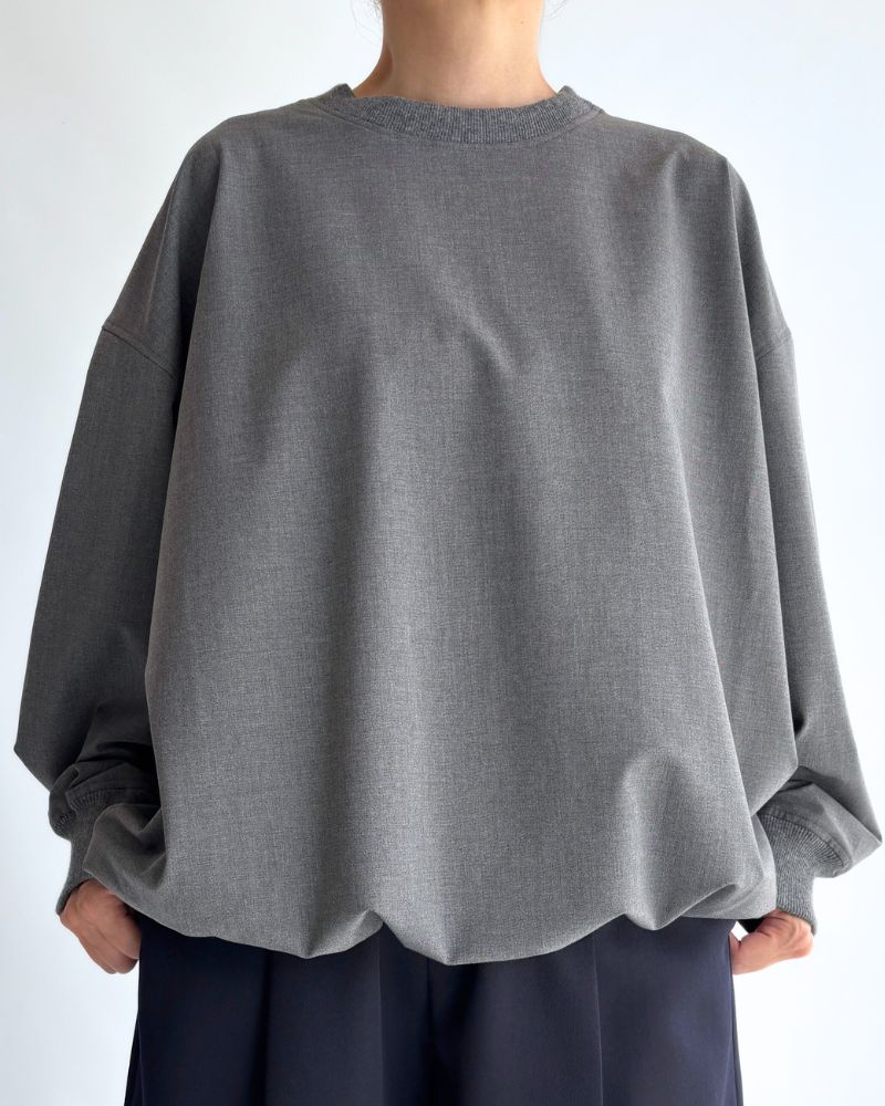 ユニセックスドローストリングプルオーバー Gray