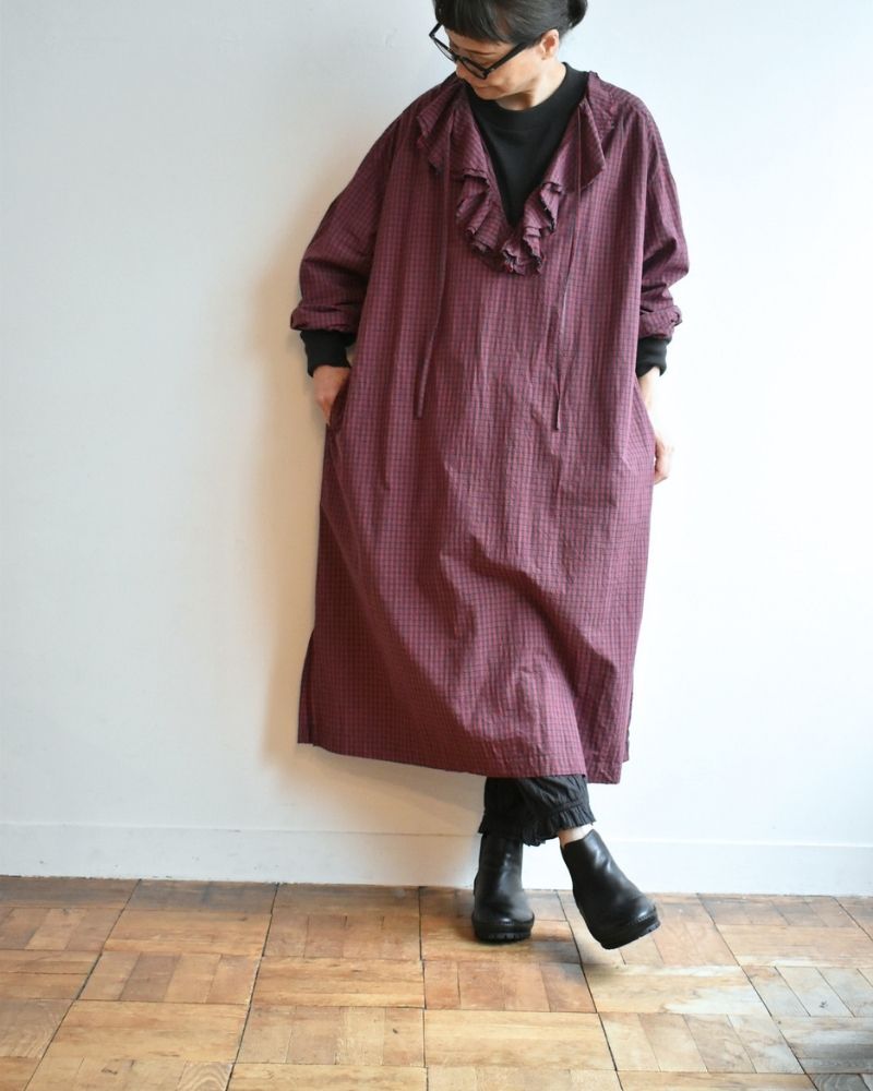 【予約】 F/W RS 012 ラッフルドレス（9月初旬 - 9月中旬）