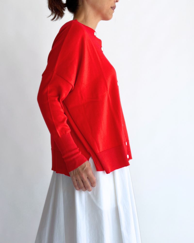 5COL 2WAY カーディガン Vermilion