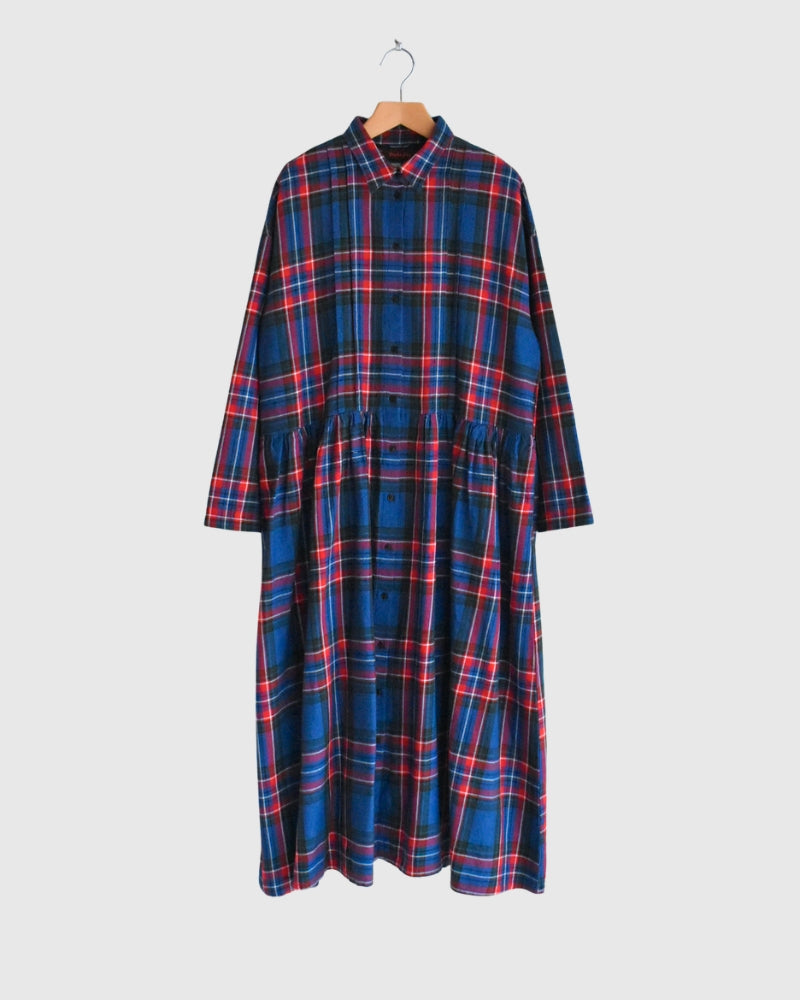 インディゴタータン ファンデーションシャツドレス Indigo