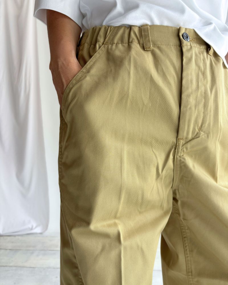 PE/Cツイル センタープレスパンツ Beige