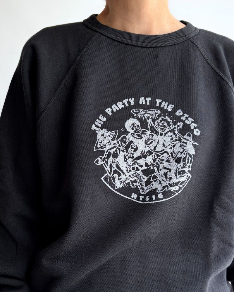 "HTS16" プリントスウェットシャツ DeepNavy