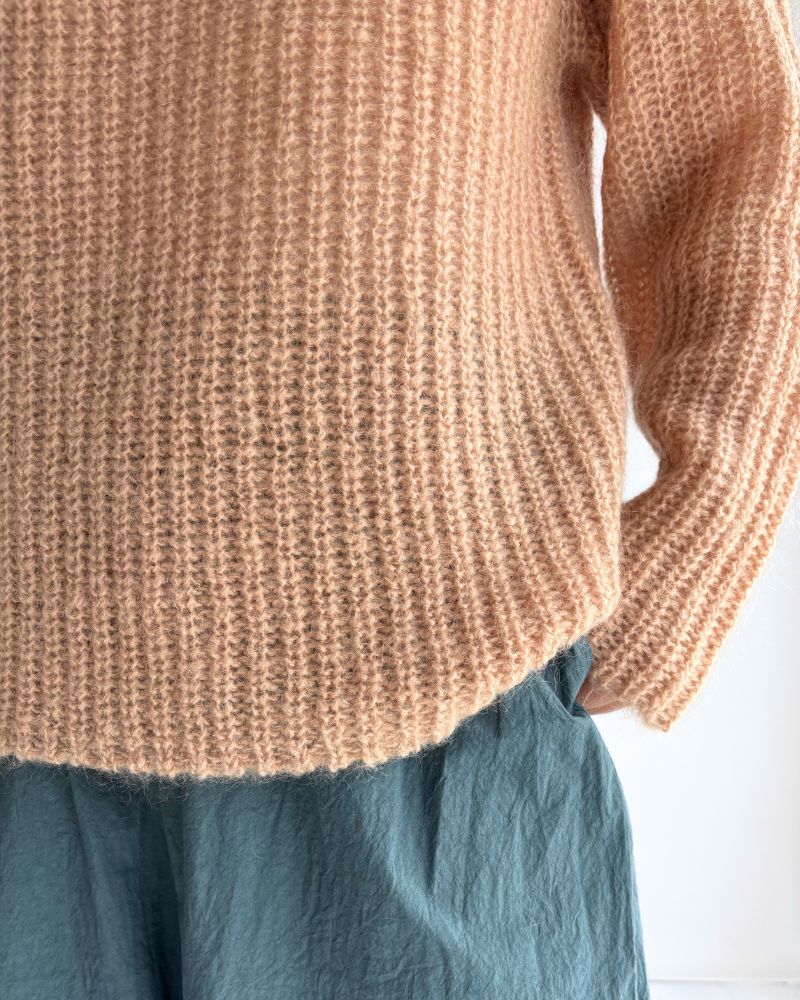 モヘアプルオーバー PinkBeige