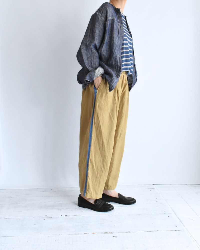 サイドラインカンフーパンツ BrownBeige