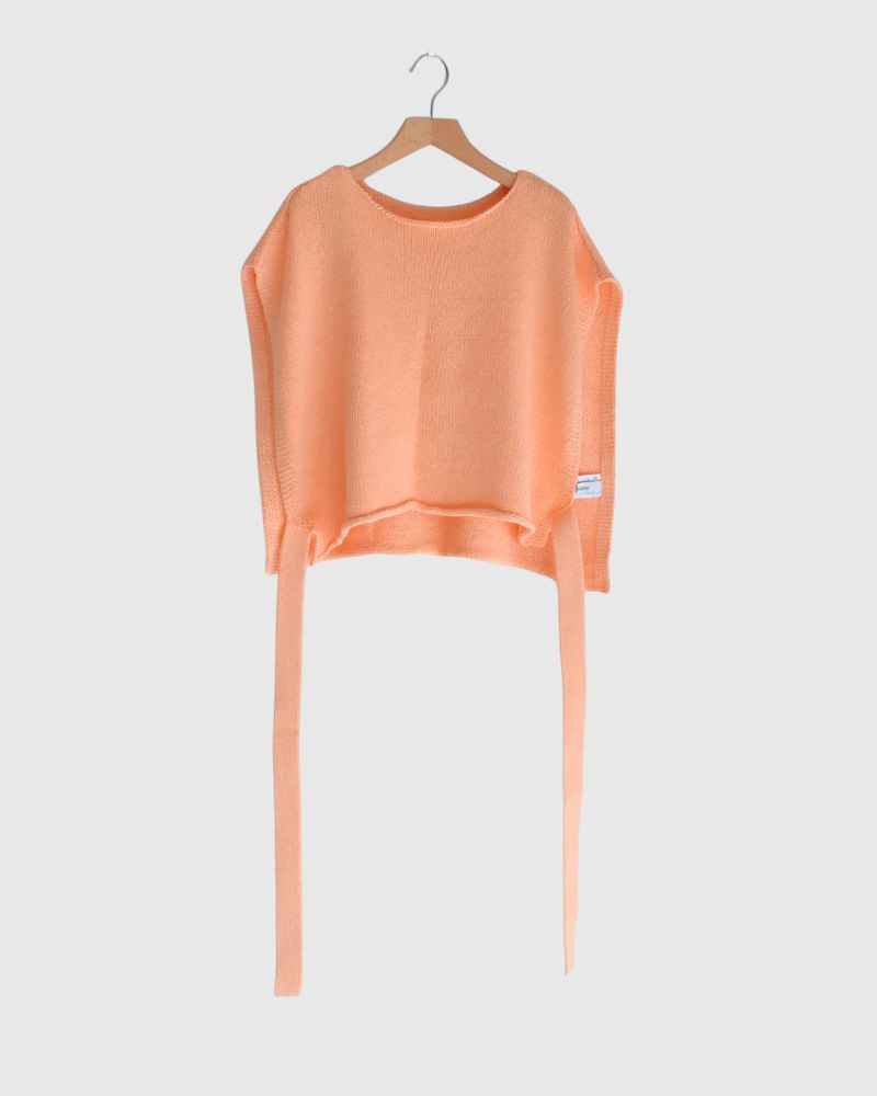 リボンニットベスト Pink