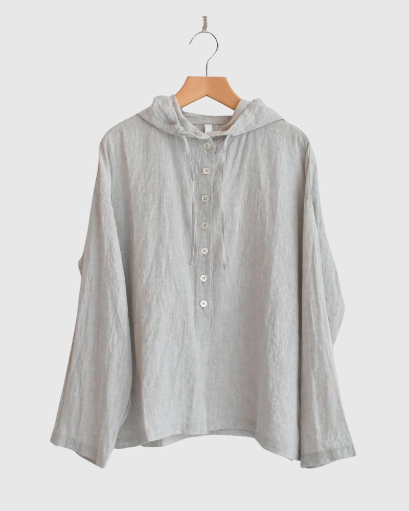 フーディシャツ（LINEN） Natural